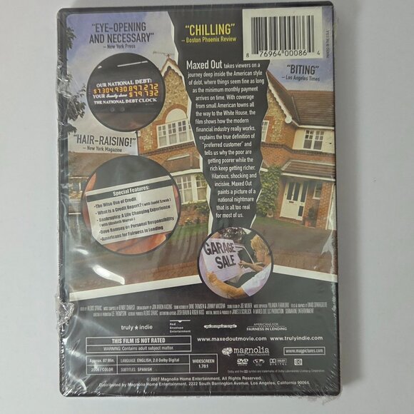 NWT - Maxed Out (2007) DVD – Brand New Factory Sealed - Picture 2 of 4